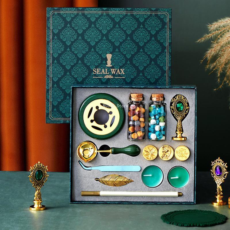 Wax Seal Stamp Set - 왁스 인감 스탬프 세트 옻칠 스탬프