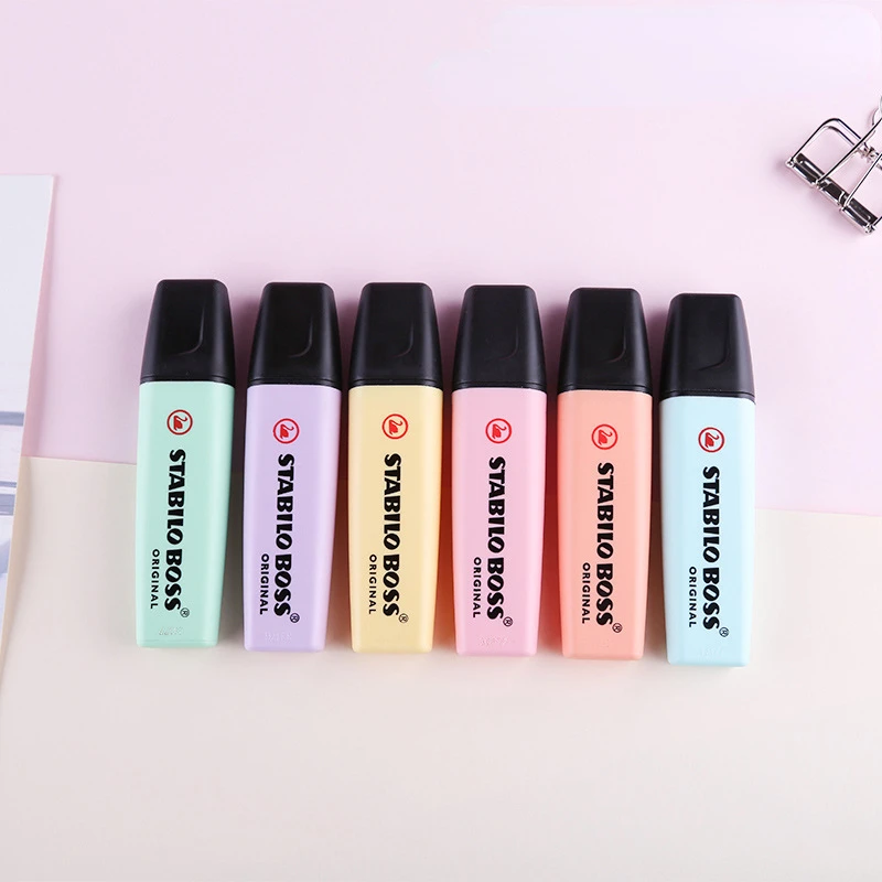 Stabilo Marker Boss - 6 가지 색상 STABILO BOSS 마카롱