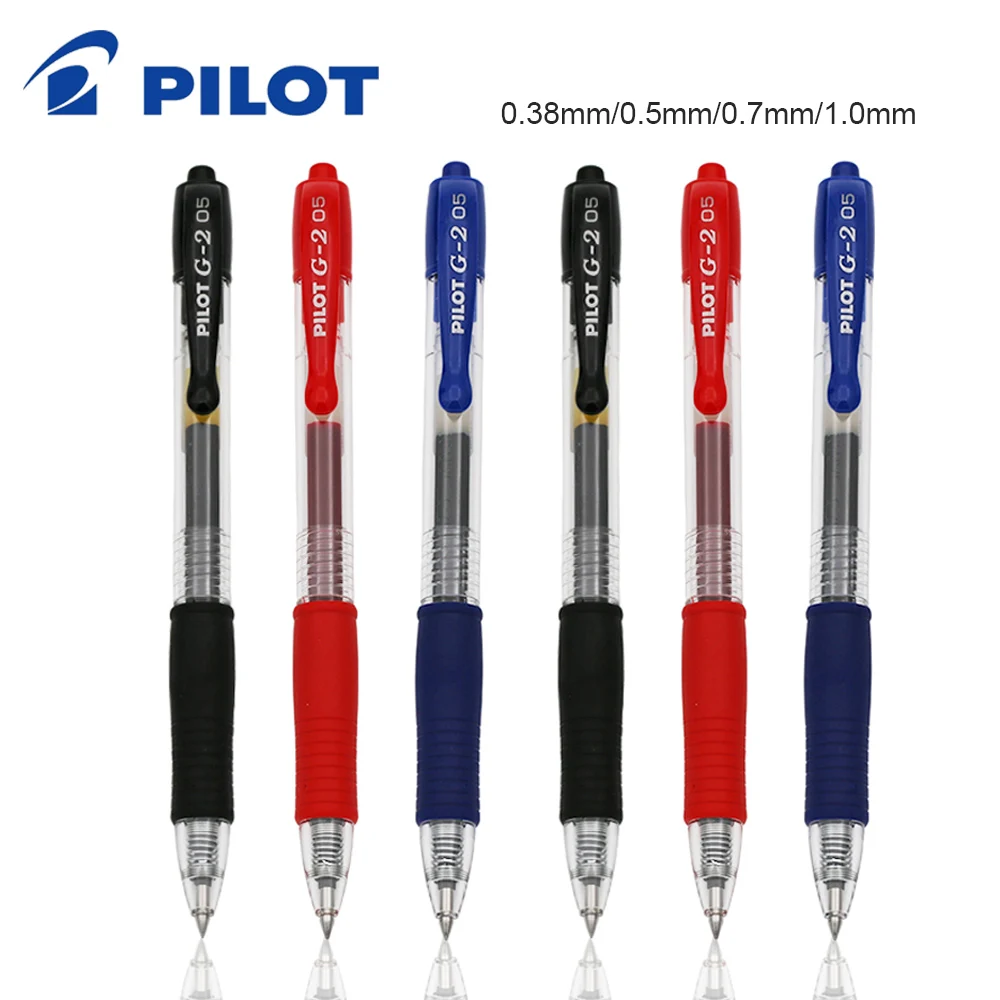 Pilot Pen G2 - 3개 일본 파일럿 푸시형 젤 펜BL-G2