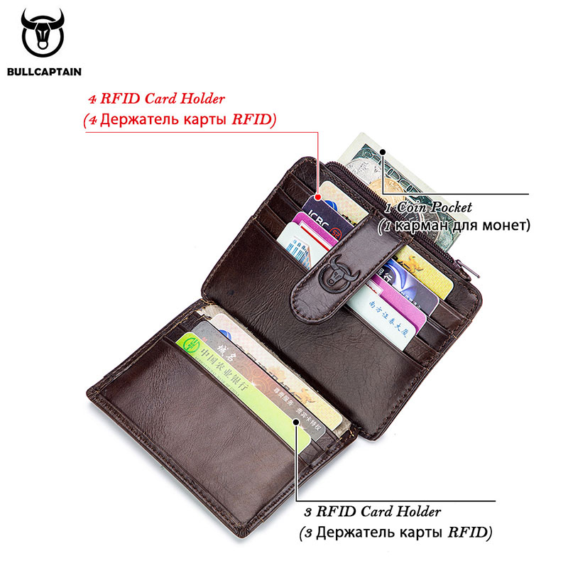 BULLCAPTAIN 정품 가죽 RFID 차단 지퍼 카 - Index Card Holder 리뷰 및 가격
