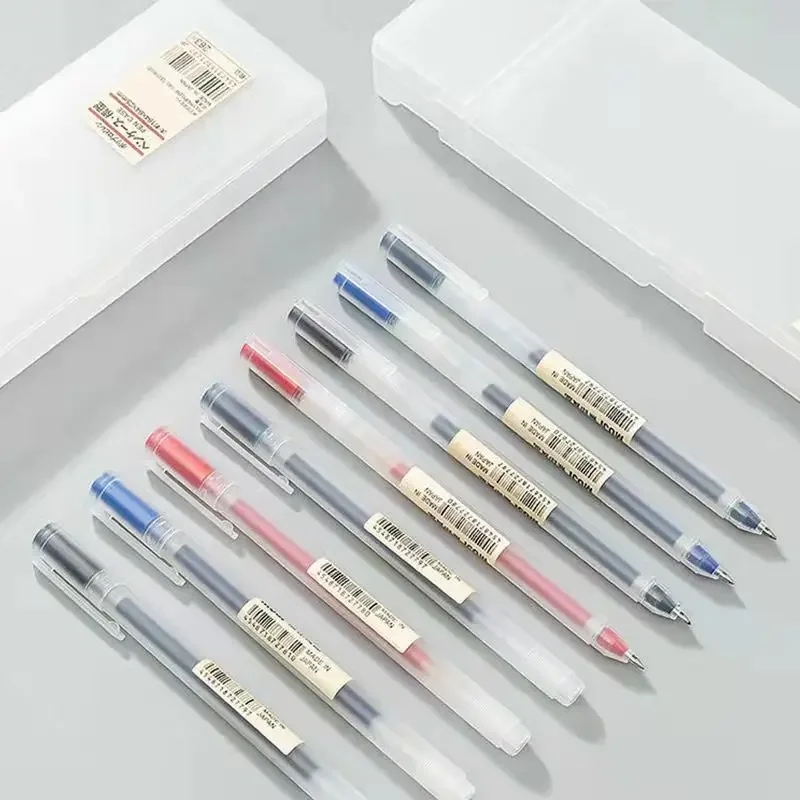 3-6Pcs Kawaii 젤 펜 블랙/레드/블루 0.5 - Muji Stationery Gel Pen 리뷰 및 가격