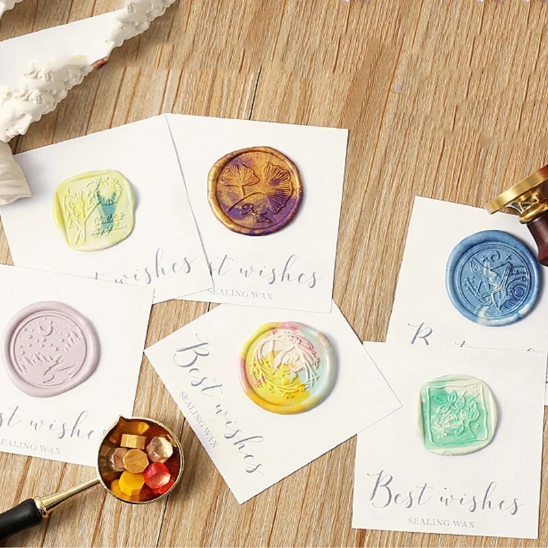 빈티지 왁스 씰 100개, 레트로 왁스 프린트 비즈,  - Wax Seal Stamp Set 리뷰 및 가격