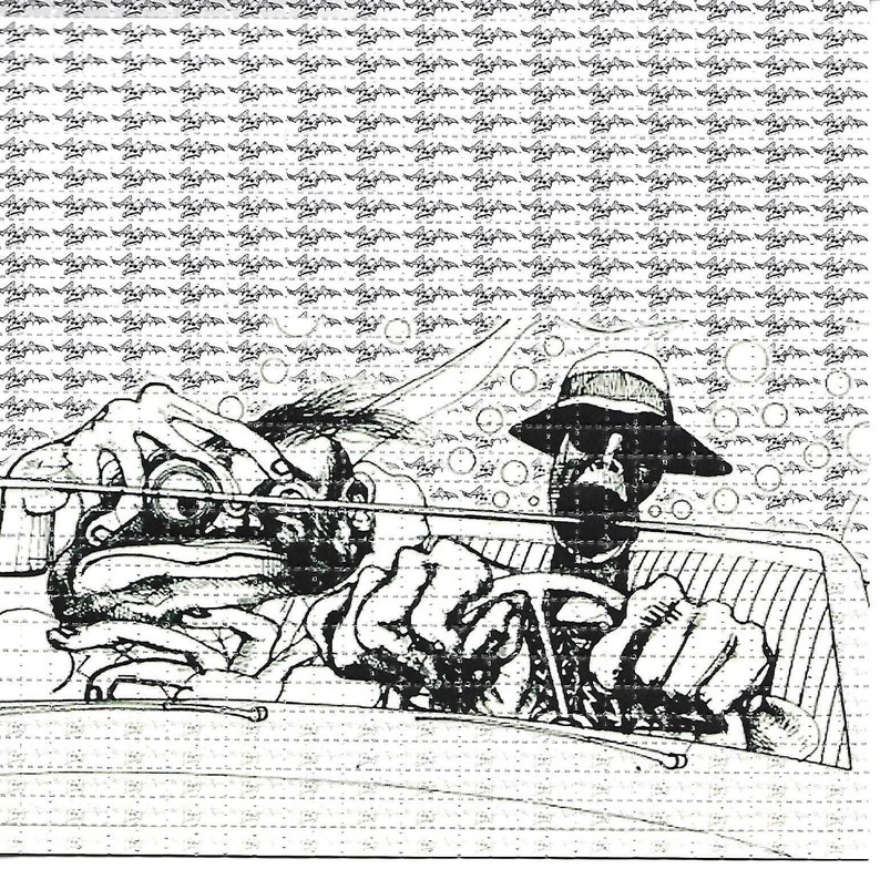 라스베가스에있는 사냥꾼 Psychedelic LSD/A - Ink Blotter Paper 리뷰 및 가격
