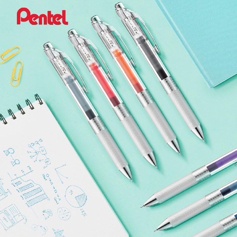 펜텔 에너젤 잉크프리 젤 펜 리트랙터블 미학적 투명 배 - Pentel Pen Energel 리뷰 및 가격