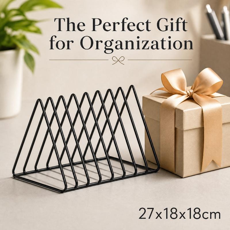 5/9 그리드 스토리지 랙 삼각형 철 파일 정리함 금속 - Magazine Holder Rack 리뷰 및 가격