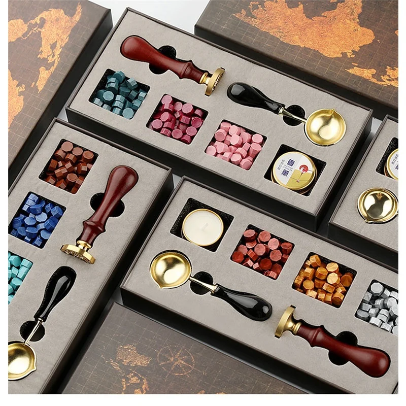 DIY 스탬프 왁스 도장 상자 키트, 분리형 스탬프 스 - Wax Seal Stamp Set 리뷰 및 가격