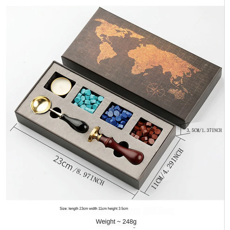 DIY 스탬프 왁스 도장 상자 키트, 분리형 스탬프 스 - Wax Seal Stamp Set 리뷰 및 가격