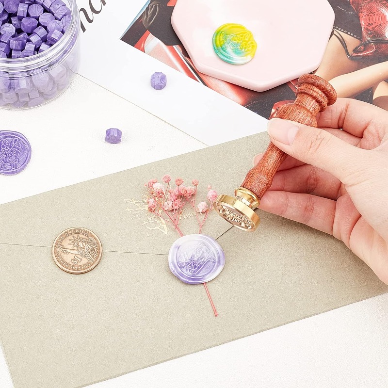1 세트 성 왁스 인감 스탬프 불꽃 놀이 빈티지 씰링  - Wax Seal Stamp Set 리뷰 및 가격