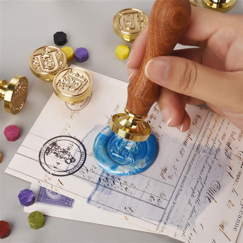 A-Z 빈티지 봉인 된 왁스 스탬프 헤드 26 문자 패 - Wax Seal Stamp Set 리뷰 및 가격