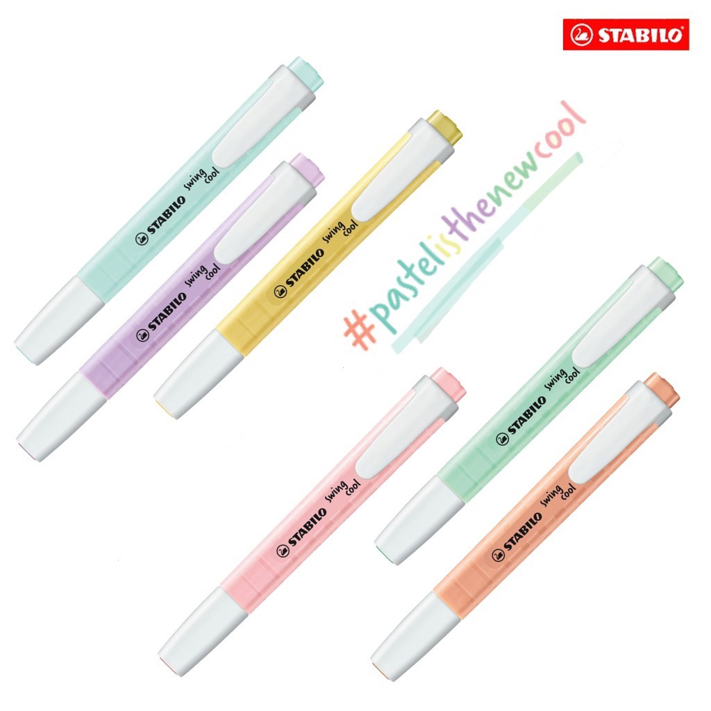STABILO 스윙 쿨 파스텔 하이라이터 펜 및 포켓  - Stabilo Marker Swing Cool 리뷰 및 가격